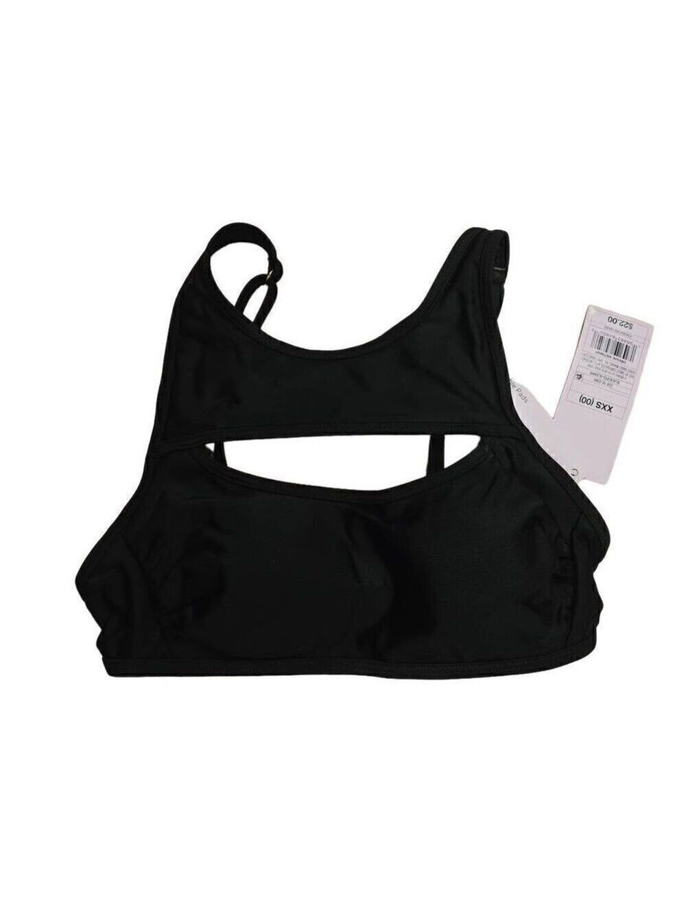 Wild Fable High Neck CutoutāBlack Bikini Top XXS